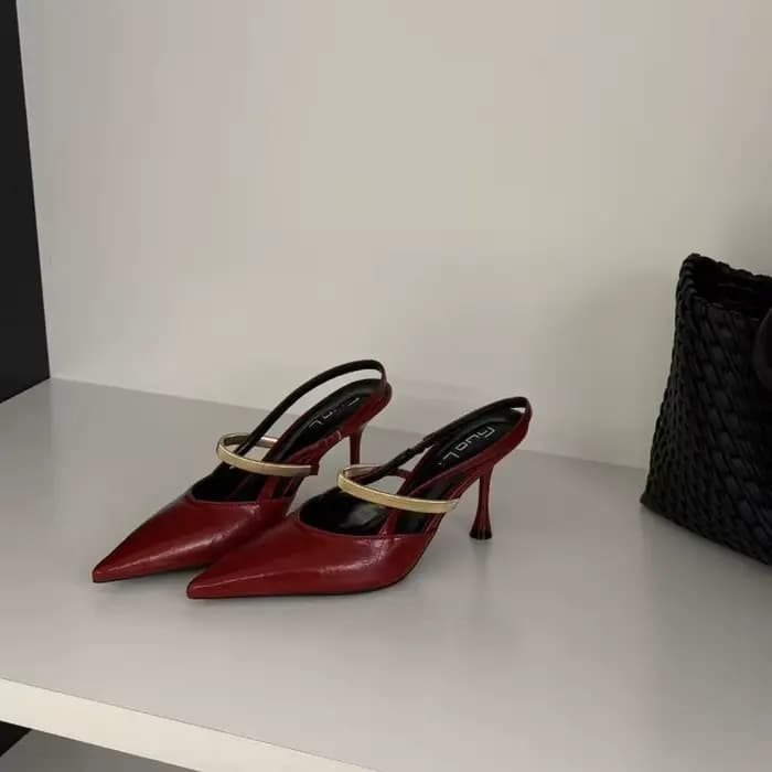Nouvelles Escarpins Élégants Style Français à Talons Fins pour l'Été – Chaussures Décontractées et de Ville