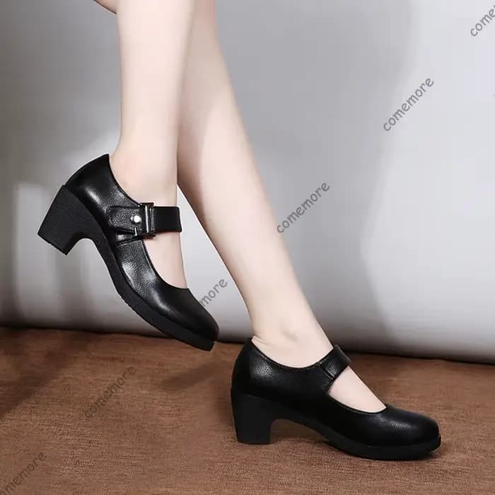 Comemore femmes pompes printemps automne chaussures en cuir souple