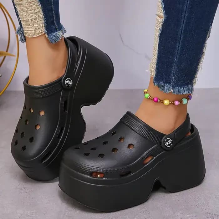Sandales à Talons Épais Souples pour Femme