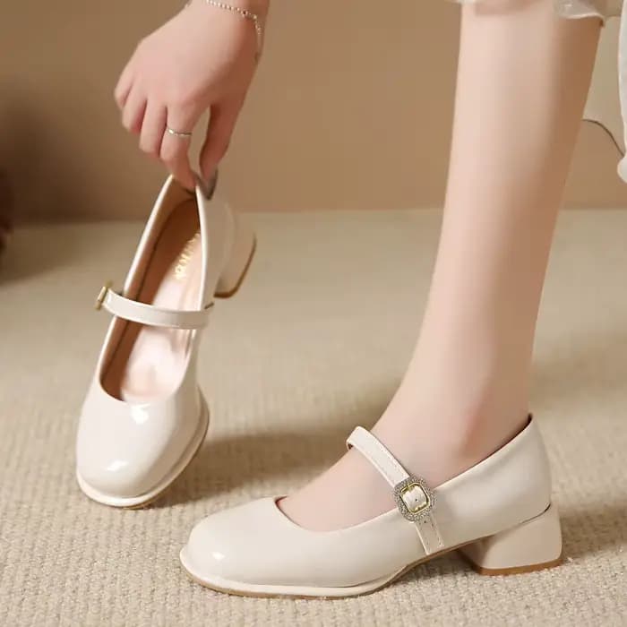 Mary Gasoline Chaussures en cuir pour femmes