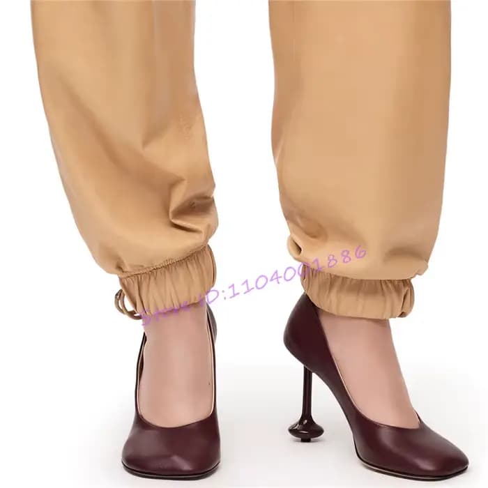 Escarpins d'été à talons étranges pour femmes