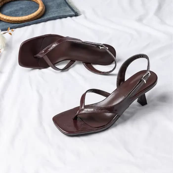 Sandales pour femmes, sandales à talons hauts, style élégant, chaussures d'été pour femmes, confortables, respirantes, sandales à talons en PU
