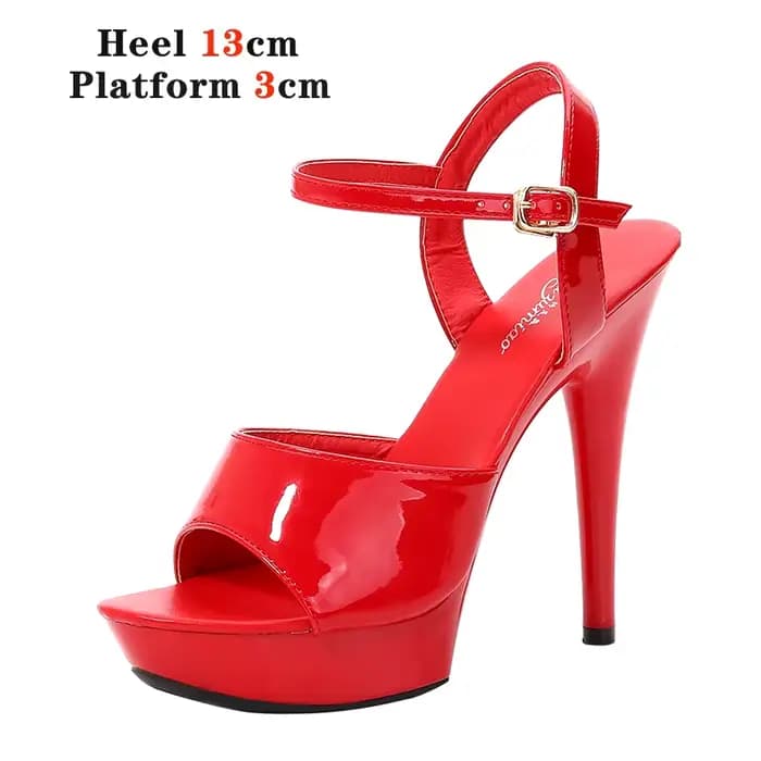 Voesnees marque femmes talons Sexy spectacle sandales 2021 plate-forme à lacets rayures