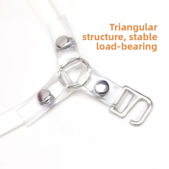 Boucle transparente Anti-perte lacet talon fin sangle fixe