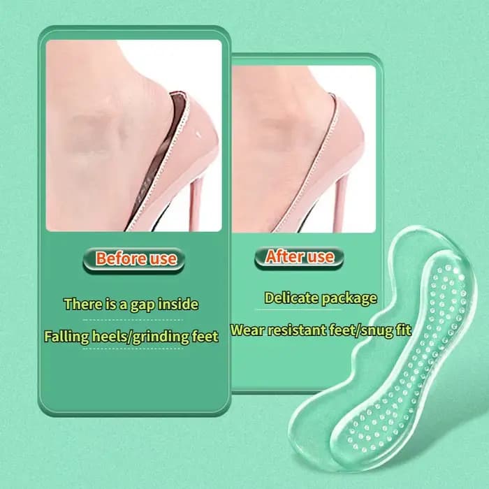 Protections de talon en gel de silicone anti-frottement