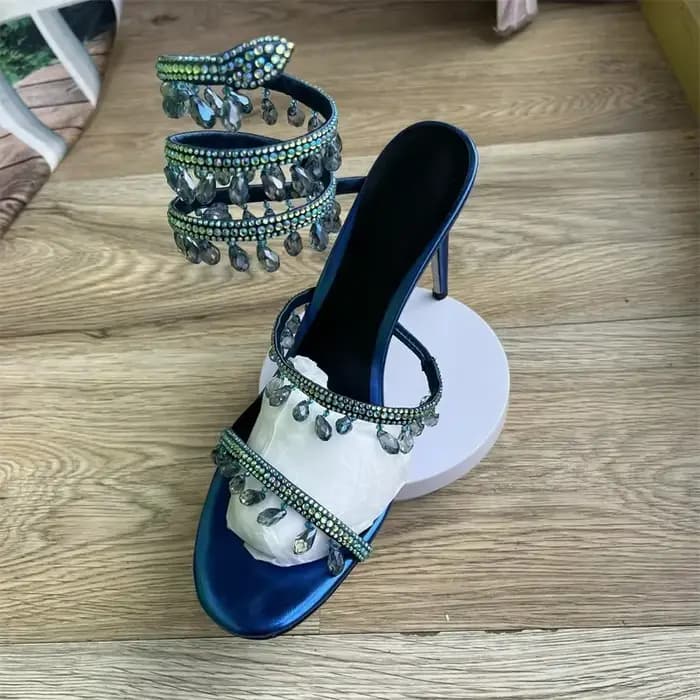 Sandales en cristal pour femmes
