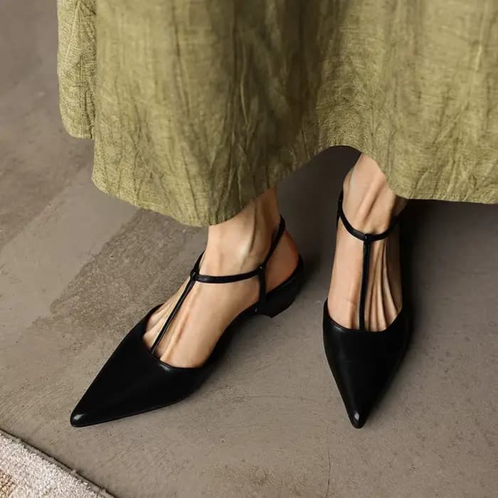Nouvelles sandales d'été pour femmes en cuir véritable