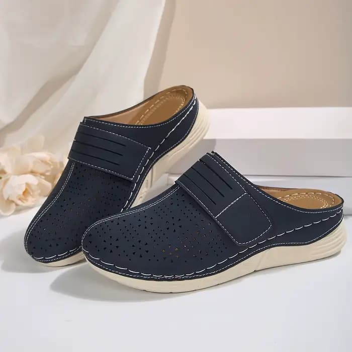 Mules de couleur unie de Style Vintage pour femmes