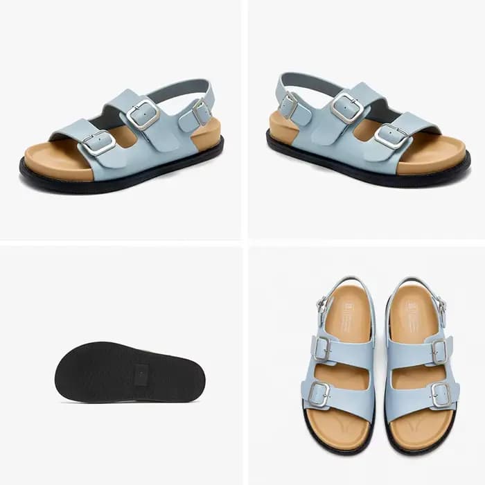Sandales de plage en cuir synthétique pour femmes