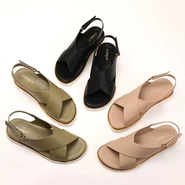 Sandales décontractées pour femmes, chaussures de plage à semelle épaisse et douce, antidérapantes, style romain, confort pour les vacances