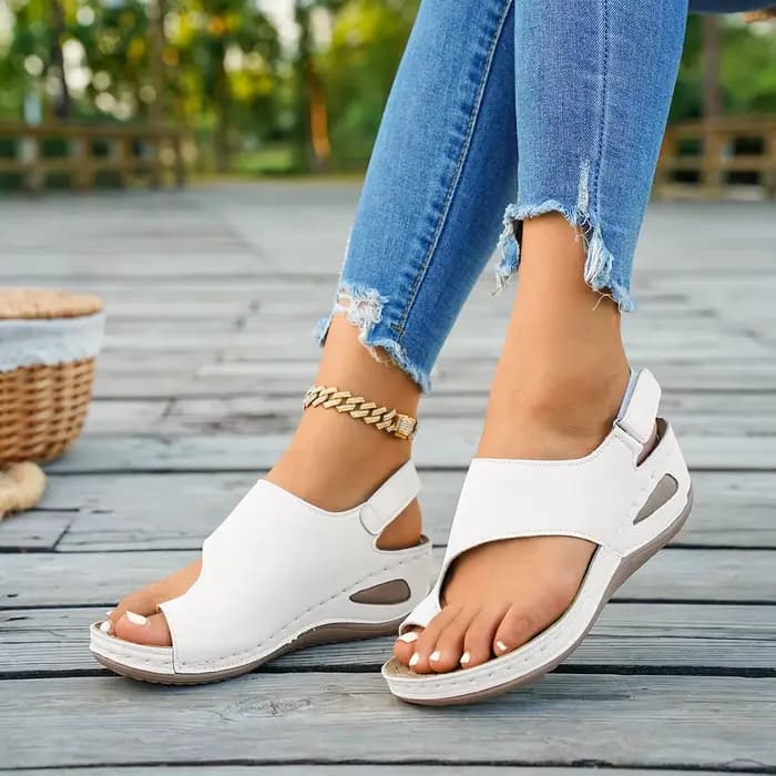 Sandales compensées confortables pour femmes