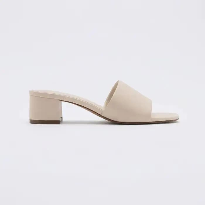 Mules à talon épais pour femme