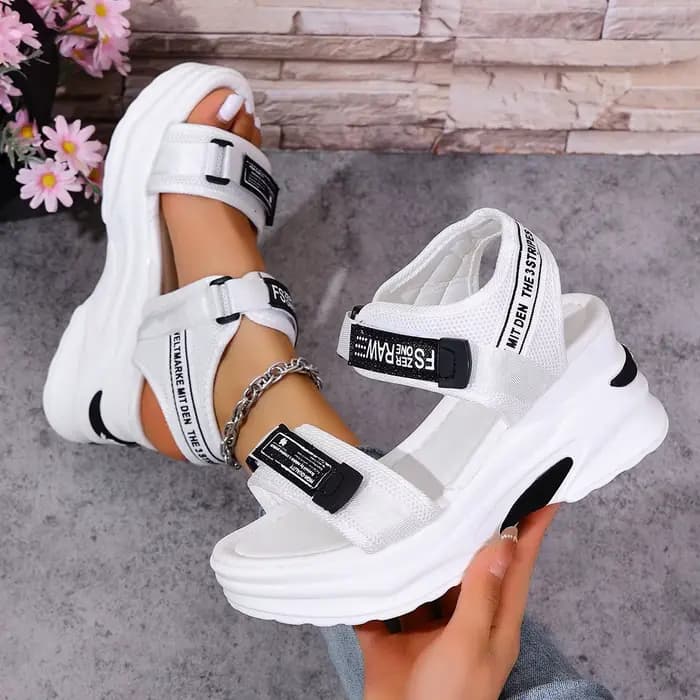 Femmes plate-forme sandales à talons compensés mode d'été nouvelles chaussures confortables