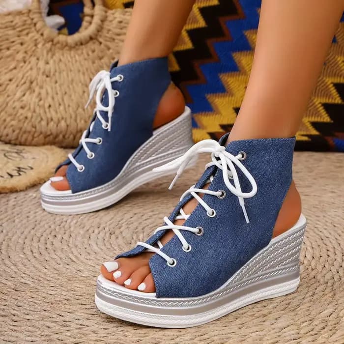 Sandales à talons compensés pour femmes