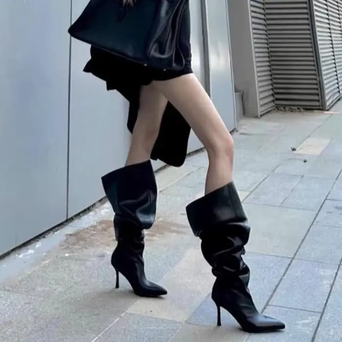 Bottes longues à jambes pointues pour femmes