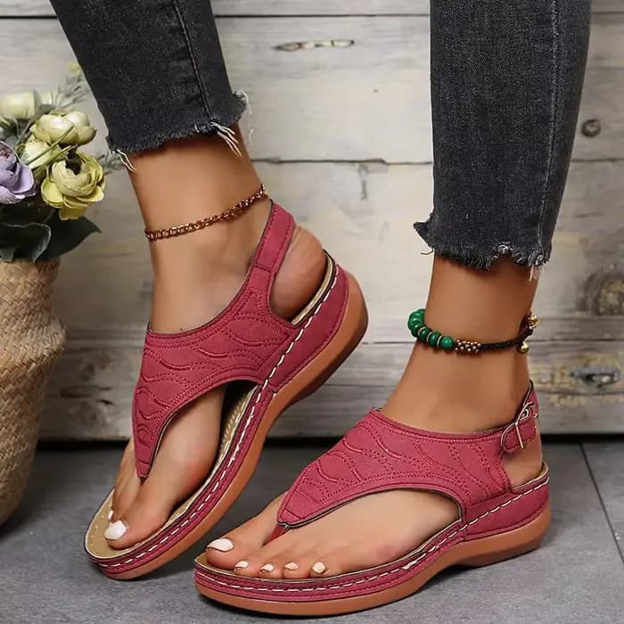 Chaussures à semelles compensées pour femmes, nouvelles sandales à talons hauts, Chaussures d'été, tongs à plateforme, 2025