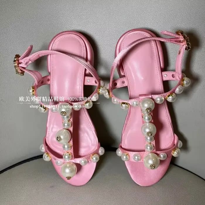 Sandales pour femmes à lanière en T