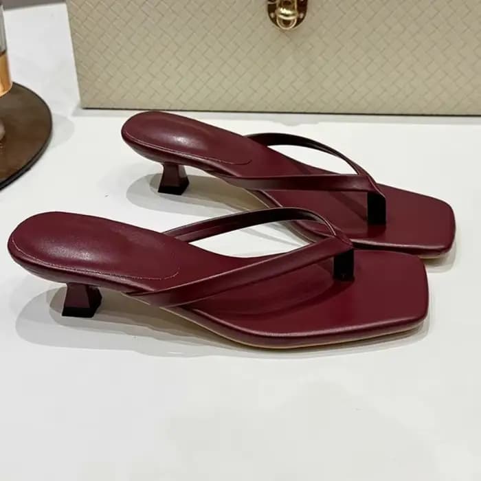 Femmes pantoufles talons hauts sandales Sexy bout ouvert fête De mariage nouvelles chaussures d'été mode plage femme diapositives souples Zapatos De Mujer