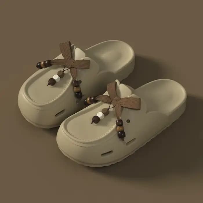 Mules compensées pour femmes
