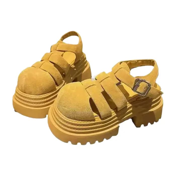 Sandales à talon épais Roman pour femme