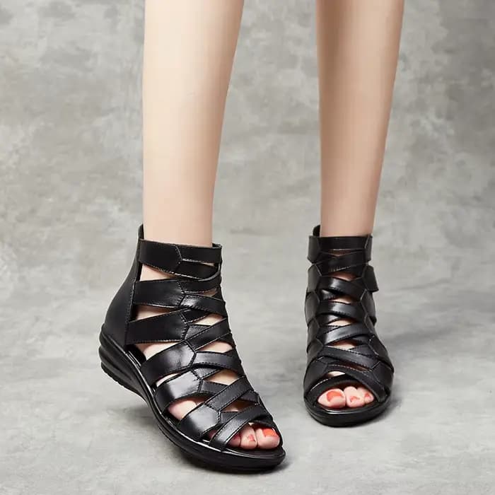 GKTINOO gladiateur sandales à talons compensés femme été
