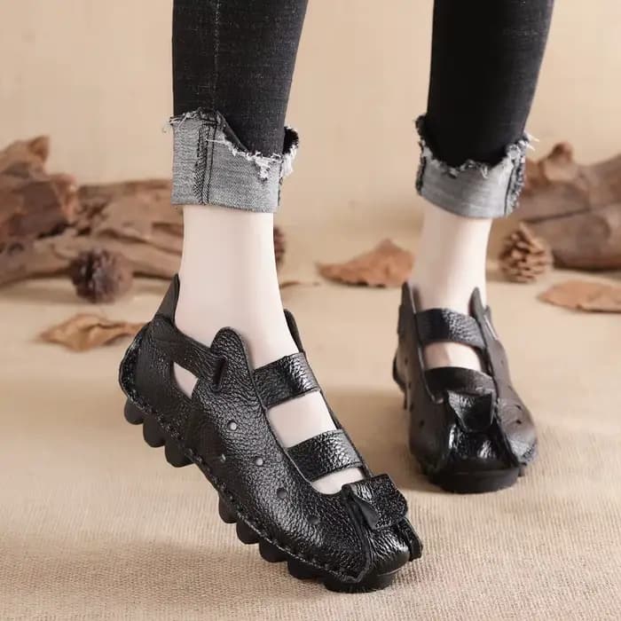 Sandales d'été en cuir pour femmes
