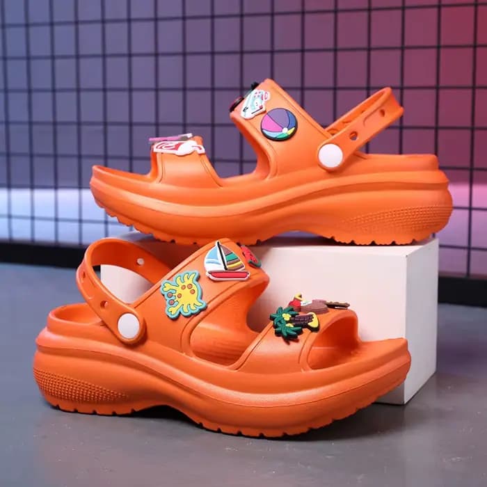 2025 nouveau été femmes sandales coréen plate-forme compensée talons hauts décontractés dames chaussures en plein air plage Peep orteil Sandalias De Mujer
