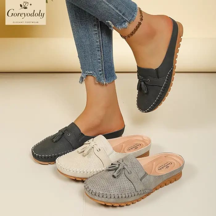 Goreyodoly – mules plates pour femmes