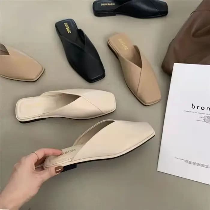 Mules chaussures femmes concepteur été nouveau 2025 dames pantoufles et sandales en cuir mode miroir luxe maison