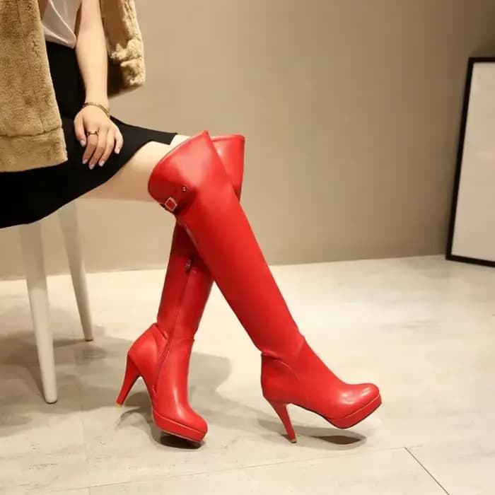 Bottes d'hiver sexy et décontractées à talons hauts pour femmes