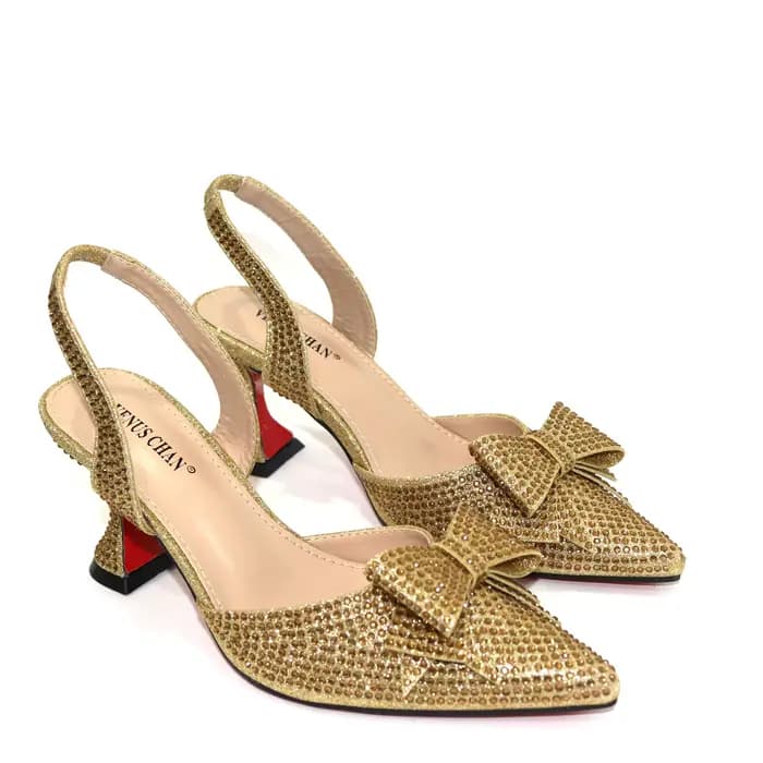 Venus Chan – ensemble de chaussures et de sacs à talons hauts pour femmes