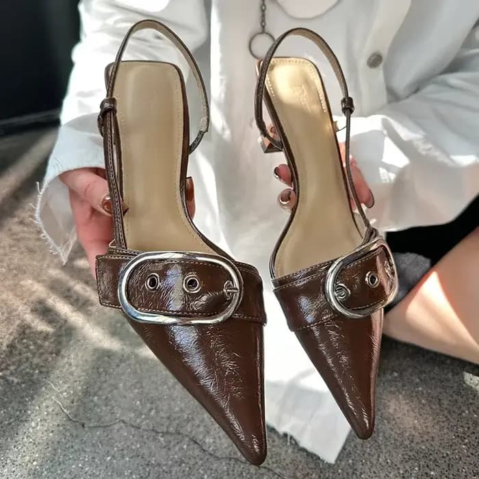 Escarpins à talons hauts pointus pour femmes