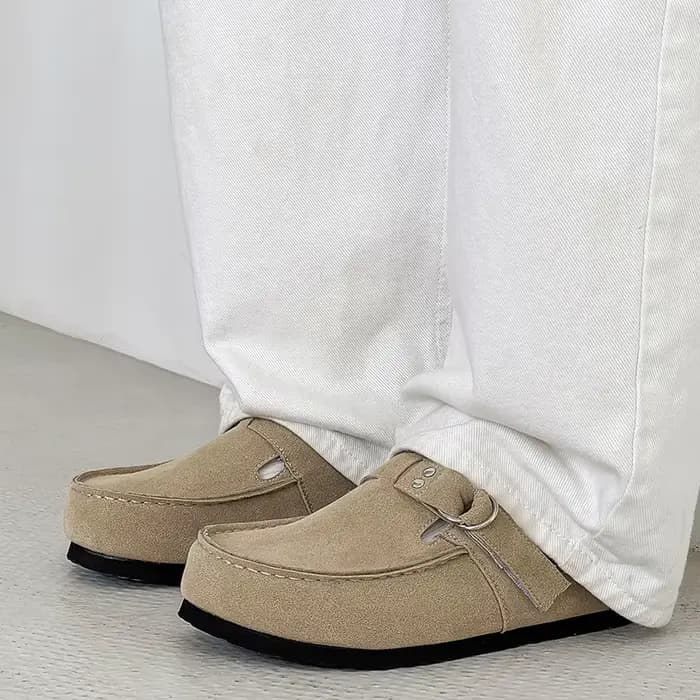 Sandales Rétro Décontractées Confortables Antidérapantes Plage 2026 Nouvelle Mode Chaussures en Cuir pour Printemps et Automne Tendance pour Hommes et Femmes