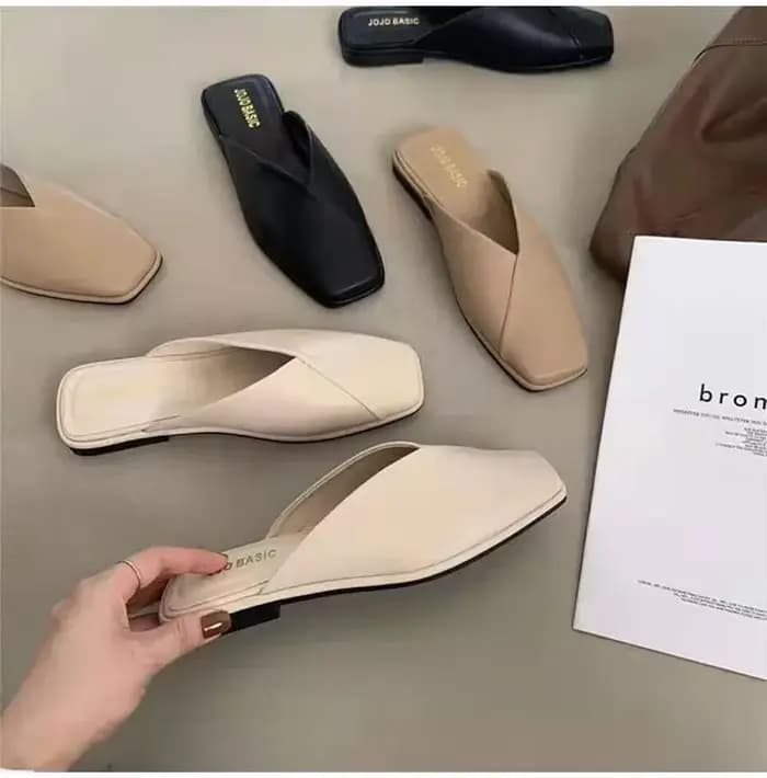 Mules de styliste à bout carré pour femmes