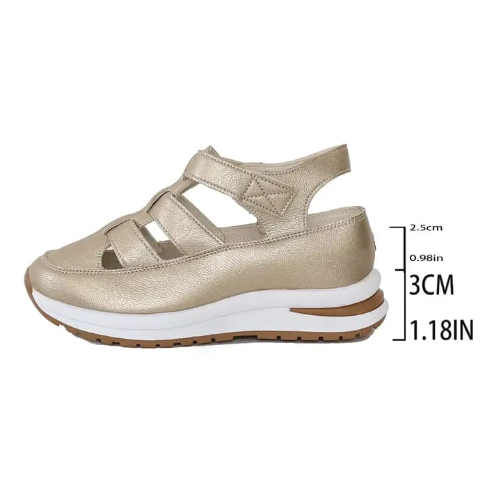 Sandales pour femmes, chaussures d'été, plateforme, talon compensé, gladiateur, confortables, décontractées, nouveauté, luxe, blanc, bout rond, en promotion