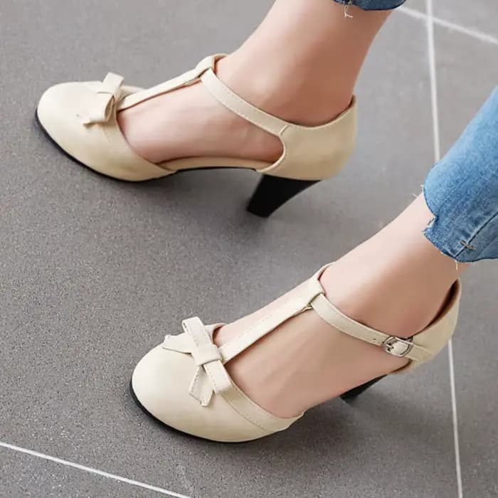 Escarpins élégants pour femmes Lolita D'Orsay chaussures d'été mode sangle noir gris talons hauts