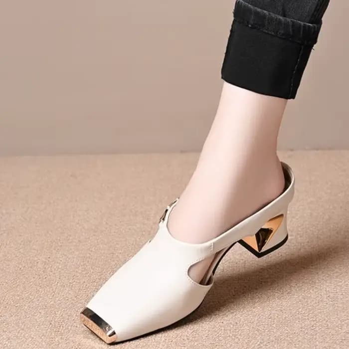 Escarpins pour femmes à talon carré