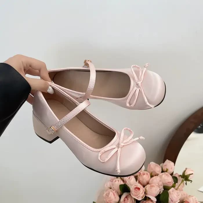 Chaussures Lolita à talons hauts avec nœud élégant pour femmes