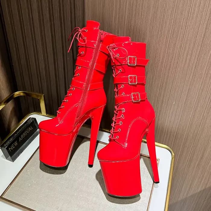 Bottes mi-mollet Sexy à talons hauts pour femmes