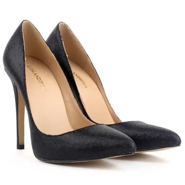 Femmes pompes or argent paillettes mode Sexy 11 cm talons hauts Serpentine bout pointu