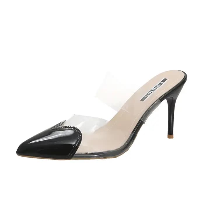 Sandales transparentes à bout ouvert pour femmes, talons fins, nouvelle collection été 2026, talons