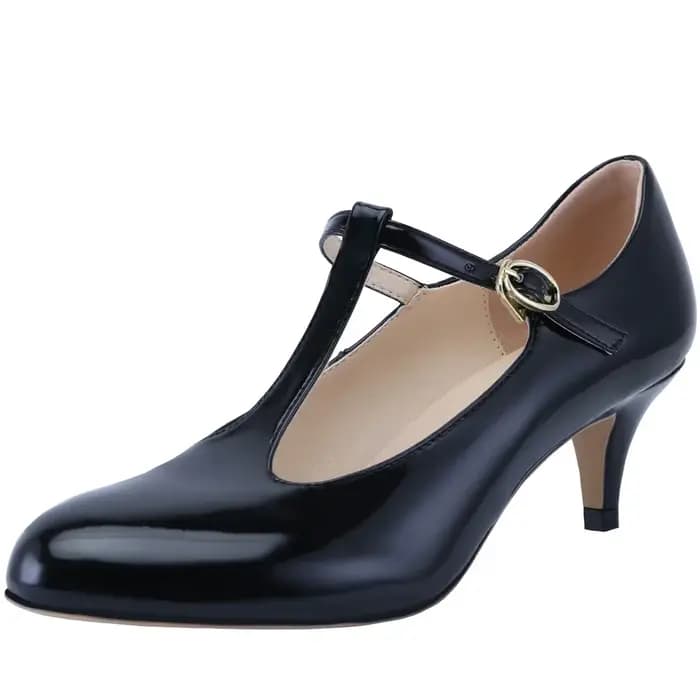 Escarpins en cuir verni à bouche peu profonde pour femmes, chaussures à talons bas et hauts de 5cm, pour le travail au bureau, couleur chair, pour robe de soirée de mariage, grande taille 42