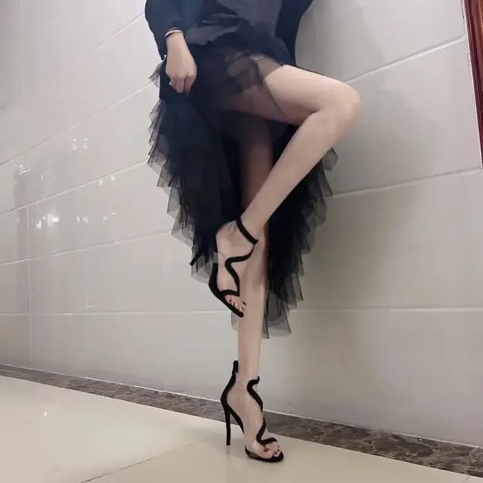 Sandales pour femme chaussures zippées Sexy clair été 2025 décapant