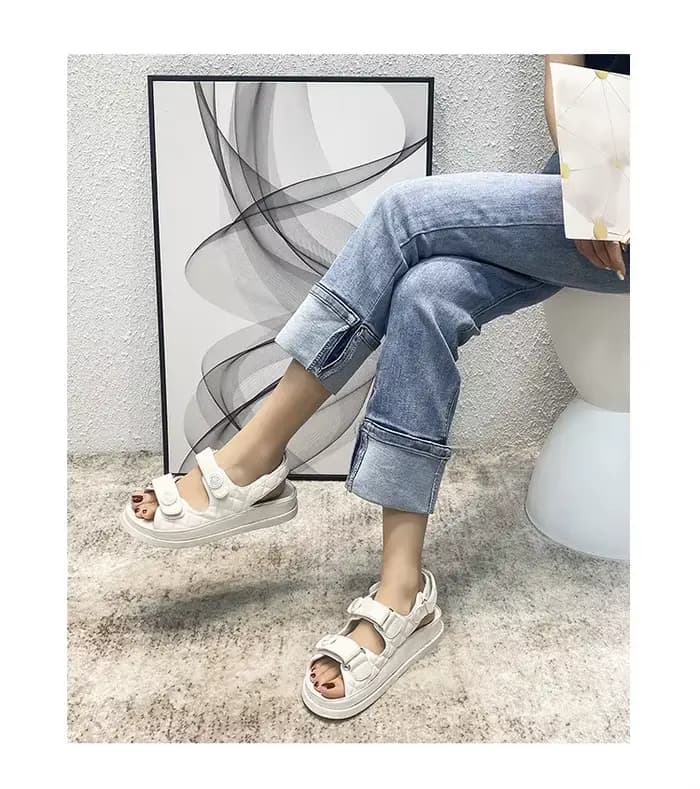 Shan Style Sandales pour femmes Vente chaude de la saison Nouveau style féerique Bande magique en cu