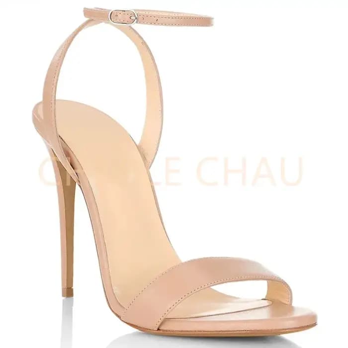 Sandales de Luxe Élégantes à Talons Hauts et Bretelles de Rincage pour Femme