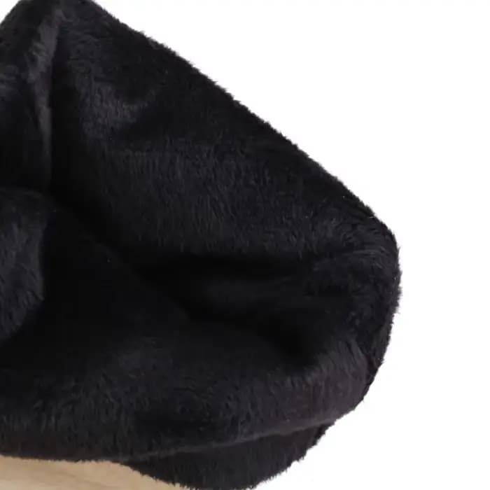 Bottes en cuir rose plissé bleu ciel pour femmes, talon optique de 8cm, bottes pointues courtes, fourrure, fermeture à glissière latérale, mode sexy, hiver, 34-48, 2024