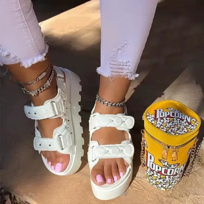 Sandales à semelle optique double couche pour femmes