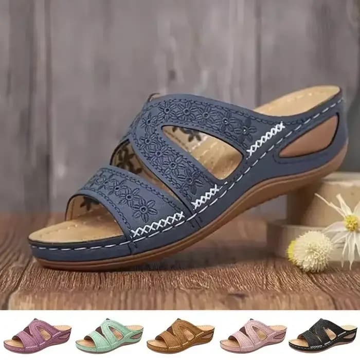 Sandales orthopédiques à talons compensés pour femmes