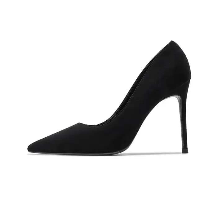 Escarpins à talons aiguilles en daim pour femmes
