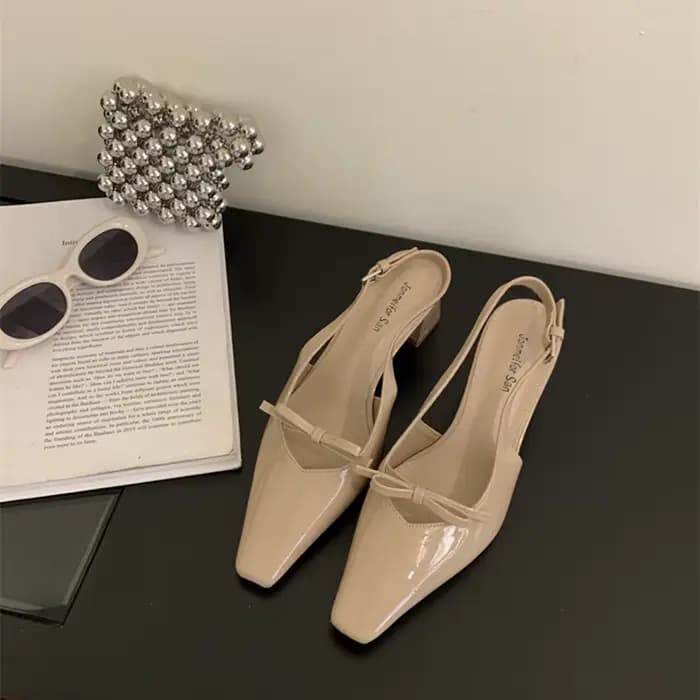 Sandales d'été 2026 à talons hauts pour femmes, escarpins élégants à bout carré pour le bureau, sand